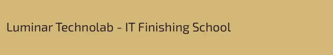 Luminar Technolab - IT Finishing School